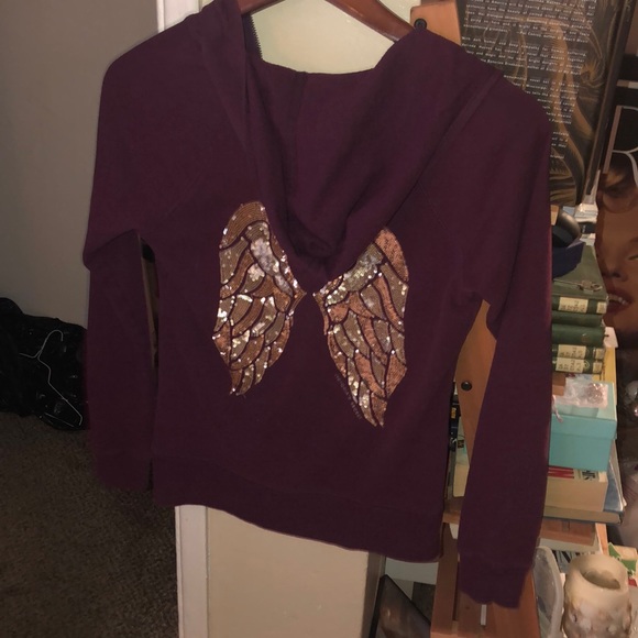 Victoria Secret purple Hoodie with angel design - Picture 2 of 11